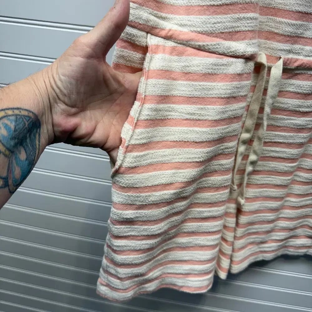 Old Navy Waist-Defining Sleeveless Striped Terry Beach Romper Size M